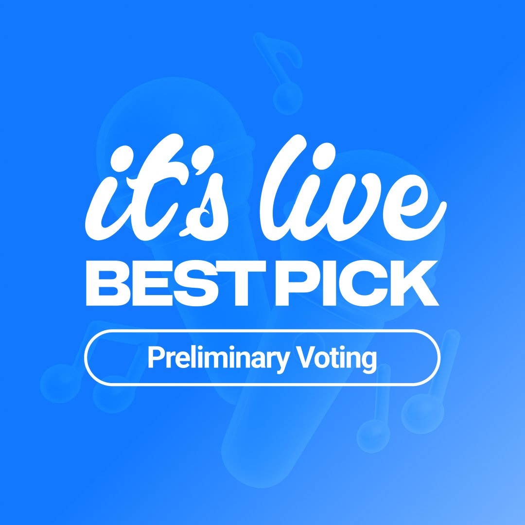 muniverse_io's tweet photo. 📢 it’s Live BEST PICK - 3rd Voting is NOW OPEN!

Who delivered the best live band performance in September? 🎤✨
Preliminary voting has officially begun!

🏆 The Top 5 artists from the preliminary round will advance to the finals!
The No.1 artist in the final round will receive a physical trophy 🏆💗

🗳️ Preliminary Voting Period
October 5, 2026 (Mon) 1:00 PM – October 8, 2026 (Thu) 3:00 PM (KST)

Vote for #itsLive on Muniverse:
🔗 https://t.co/kyWqjTljkH

#itsLive #잇츠라이브 #Muniverse #뮤니버스 #KPOP #TNX #TUIDE #TUNEXX #OMEGA_X #AxMxP #DO #ALL_H_OURS #DIMOREX #SOYEON #KAVE #82MAJOR #VERIVERY #MJ #PENTAGON #RyuSujeong #LEECHANGSUB #andTEAM #TEN #Coogie #ICHILLIN_J #SHINSUNGROK #NINA #hrtzwav #KWONEUNBI #EVAN