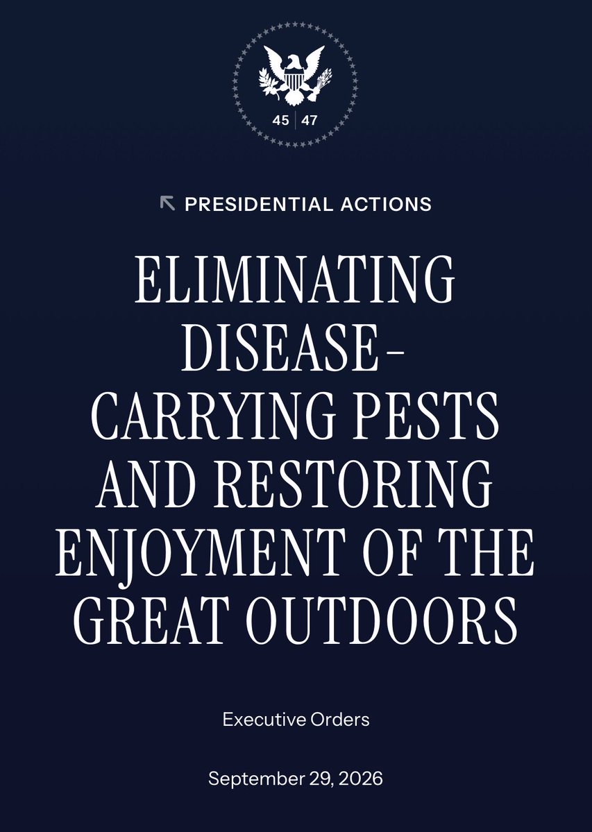 ShannonJoyRadio's tweet photo. Always remember…

When they say they’re spraying to kill ‘ticks and mosquitoes’ they actually mean you. 

“JUST IN: Trump signs executive order directing federal agencies to deploy genetic modification technologies against ticks & mosquitoes”

This will not end well:
