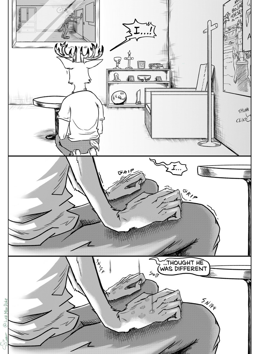 LuckManDude's tweet photo. BeastRebels Chapter 7 page 2
beware of sad deer tears
#beastars #comic #fanart https://t.co/iRMLHPPWbw