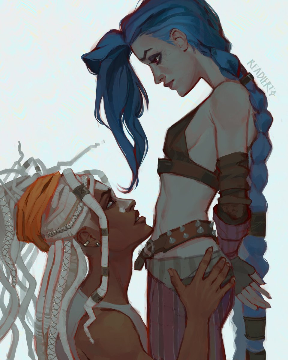 readiert's tweet photo. sapphic jinx &amp; ekko #wlw #arcane #timebomb https://t.co/ZUASL2MAlp