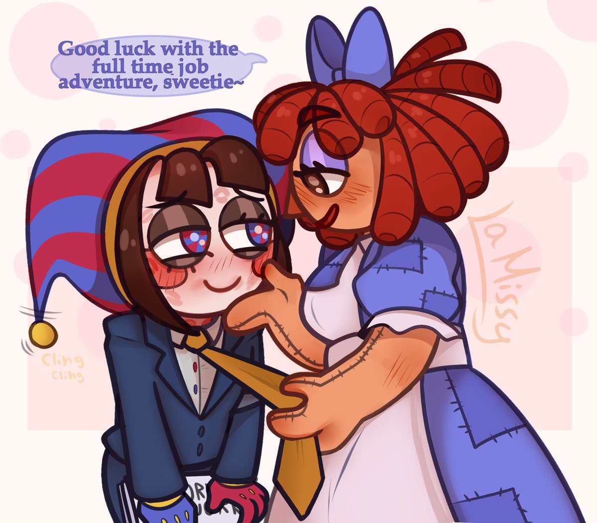 La_Missy_'s tweet photo. when ur wife is about to go to war or smt idk I forgot the meme

#Pomni #Ragatha #Jesterdoll #Ragapom #TADCㅤ https://t.co/0xdj2ounR4