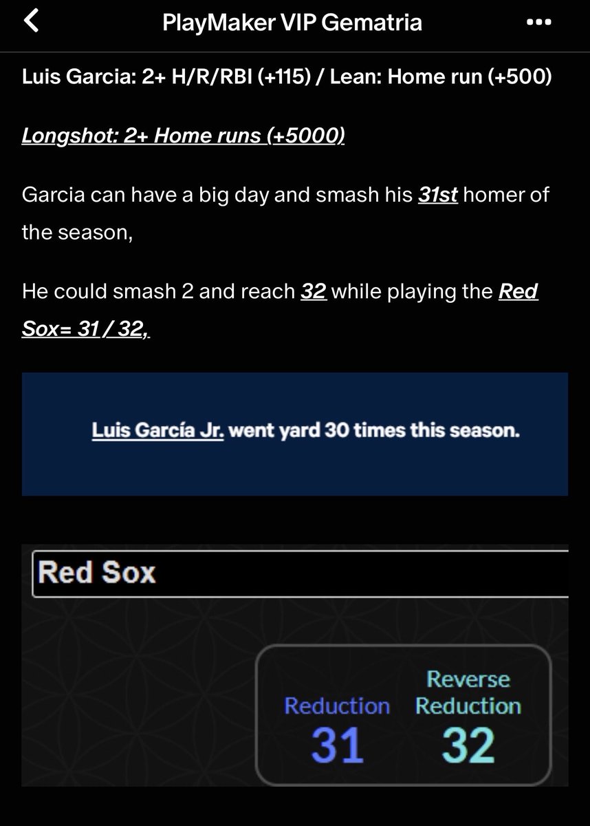 bigoddshunter's tweet photo. 🚨 THE MLB SCRIPT IS GETTING HARDER AND HARDER TO HIDE… 🤯

LUIS GARCIA BAAAAANGGGG 💣 +500 CASHED! ✅💰

3 HOME RUNS CASHED TODAY FOR PATREON🤑🔥

They can call it luck.
They can call it coincidence.

WE’LL KEEP PUTTING THE RECEIPTS ON THE BOARD. 👀💰

TAG SOMEONE THAT CAN DO IT LIKE US ⬇️⬇️⬇️⬇️⬇️

PLAYMAKER VIP GEMATRIA 🔥👑

https://t.co/f3Y0jzlsx6

#Gematria