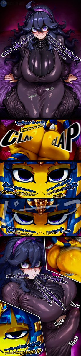 SaBaiSpace's tweet photo. 👻Hex Maniac x Ankha 🐱

Hex Maniac’s impulses are getting harder and harder to contain… 👻🖤

No matter how much she tries to keep herself composed, Ankha seems to bring out a side of her that refuses to stay quiet. What started as a little teasing is slowly turning into something much more intense… and definitely more sensual. 💜✨

Maybe Hex should stop pretending she can keep those feelings under control. (//▽//)