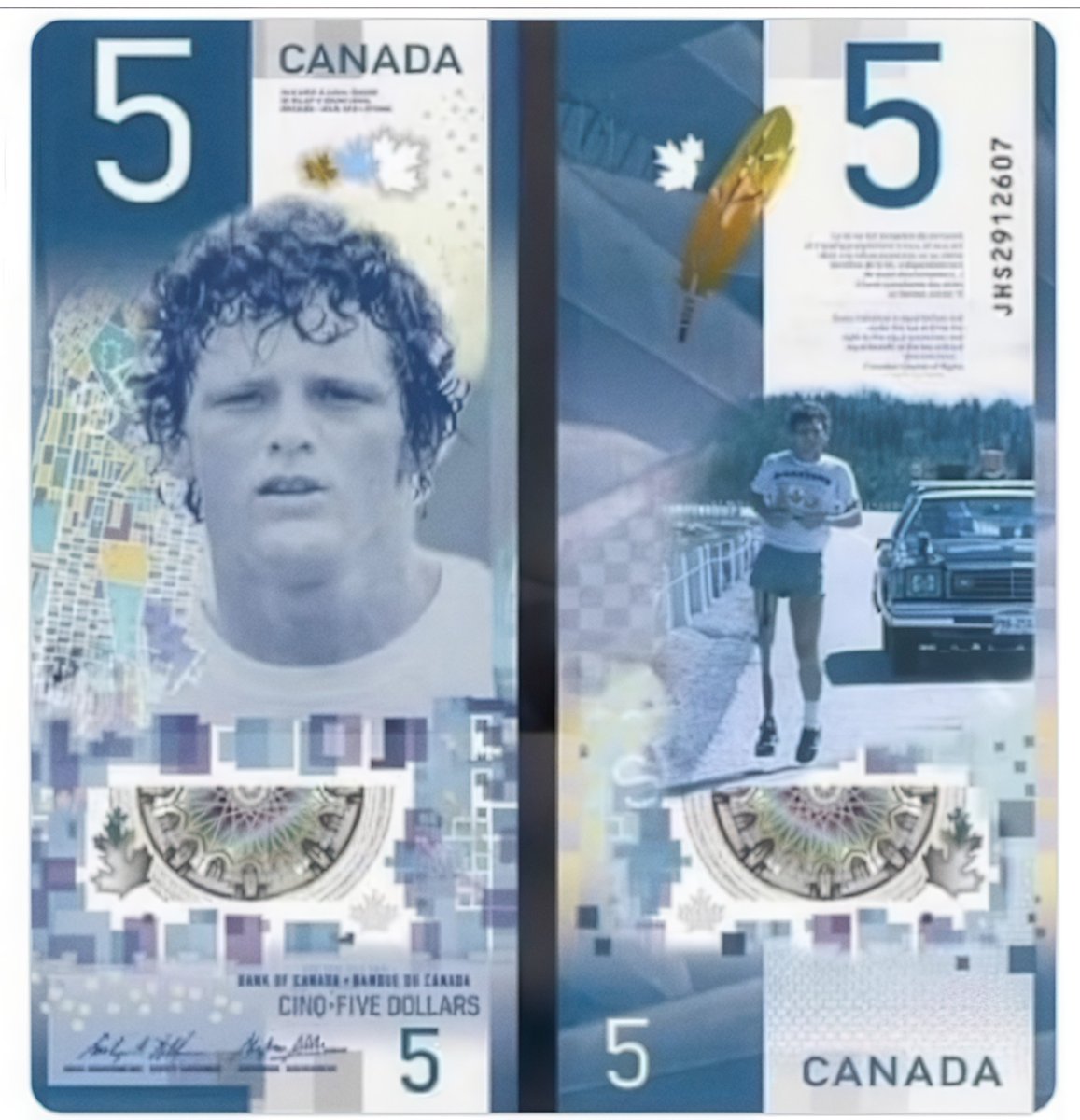 oldcanadaseries's tweet photo. The Government of Canada announced that Terry Fox will be featured on the new $5 note. Do you agree? 🇨🇦 https://t.co/P8WgXdjCIJ