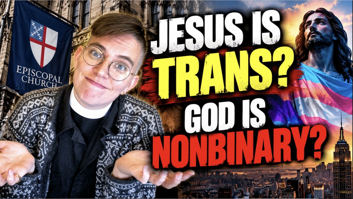 EndTimeHeadline's tweet photo. ⚠️ A New York City Episcopal priest sparked outrage by claiming that Jesus Christ was transgender and that God is nonbinary — a belief once shared by seminarian and Texas Democratic Senate candidate James Talarico.

More details below ⬇️

#daysoflot #fallingaway #apostasy

https://t.co/SPotKhlZXD