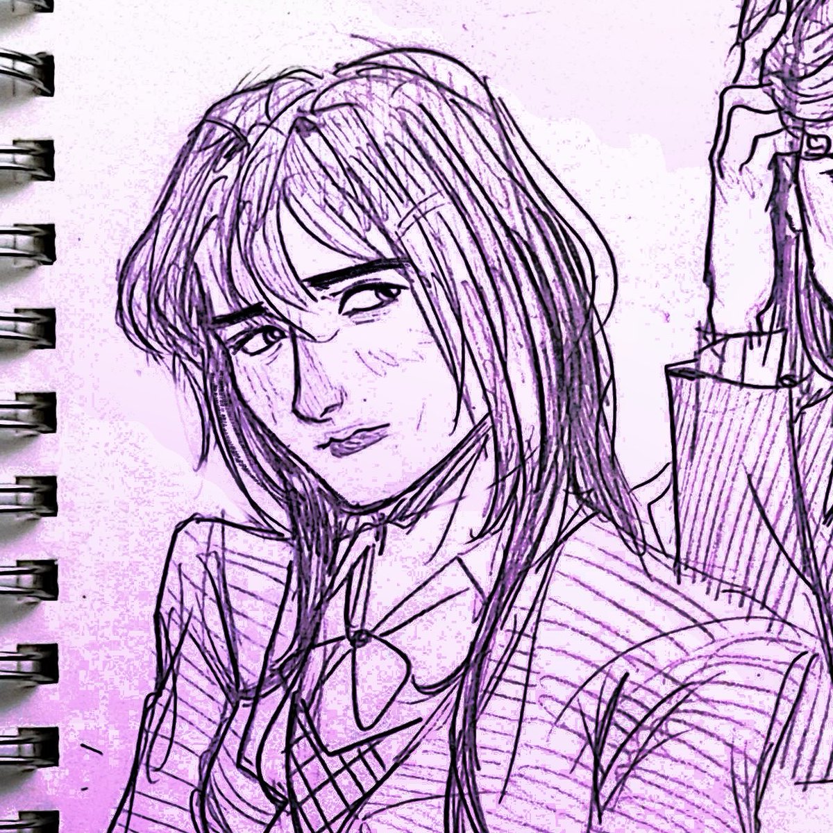 moobbloom's tweet photo. Yuri #ddlc https://t.co/67MP2uqLwf