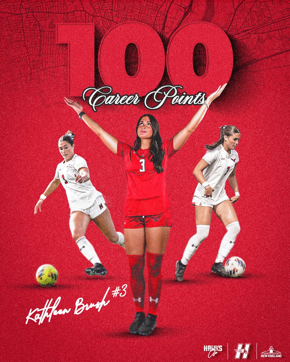 HartfordHawks's tweet photo. 100 Point Scorer

With Her Goal Tonight, Senior Kathleen Brush Becomes the 6th Hawk in Women’s Soccer Program History to Score Over 100 Career Points! 

#HawksUp https://t.co/lkFmgLqSDc
