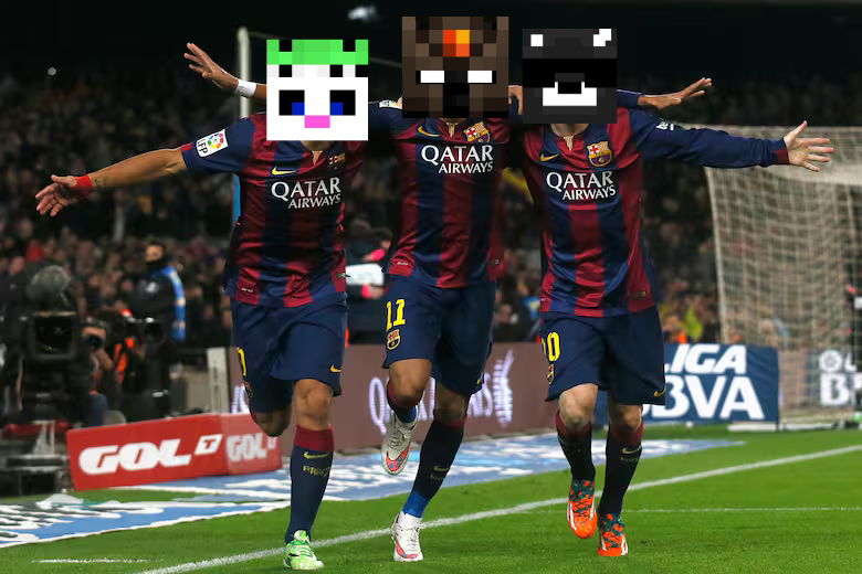 keidennz's tweet photo. el trio de conter, farfa y spreen https://t.co/30fnrGLkO8