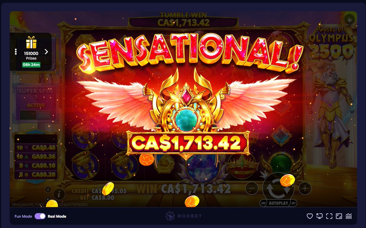 TheMatBets's tweet photo. OK @PragmaticPlay ON A 8$ FEATURE SPIN WE HIT THE 1500X BANG!!!!!!!!!!!!!!!!!! ONLY ON @Roobet 🔥🔥🔥🔥🔥🔥

DROP YOUR ROO USERNAME TIPPING A FEW 😎!! https://t.co/ADppgMZ4mE