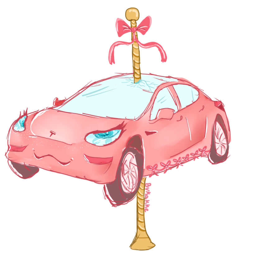 Tsla_kisser's tweet photo. guess we sketching cars now,,, https://t.co/7uBjBn3yYr
