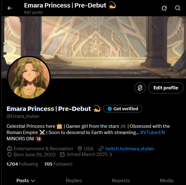 Emara_vtuber's tweet photo. 700 Followers! 

🎉 Thank you all for the amazing support. Every follow, like, repost, and comment means a lot. I appreciate every one of you for being part of this journey.  Next stop: 1K!  Road to 1,000 starts now. 📷 https://t.co/CjUB2IMBvR