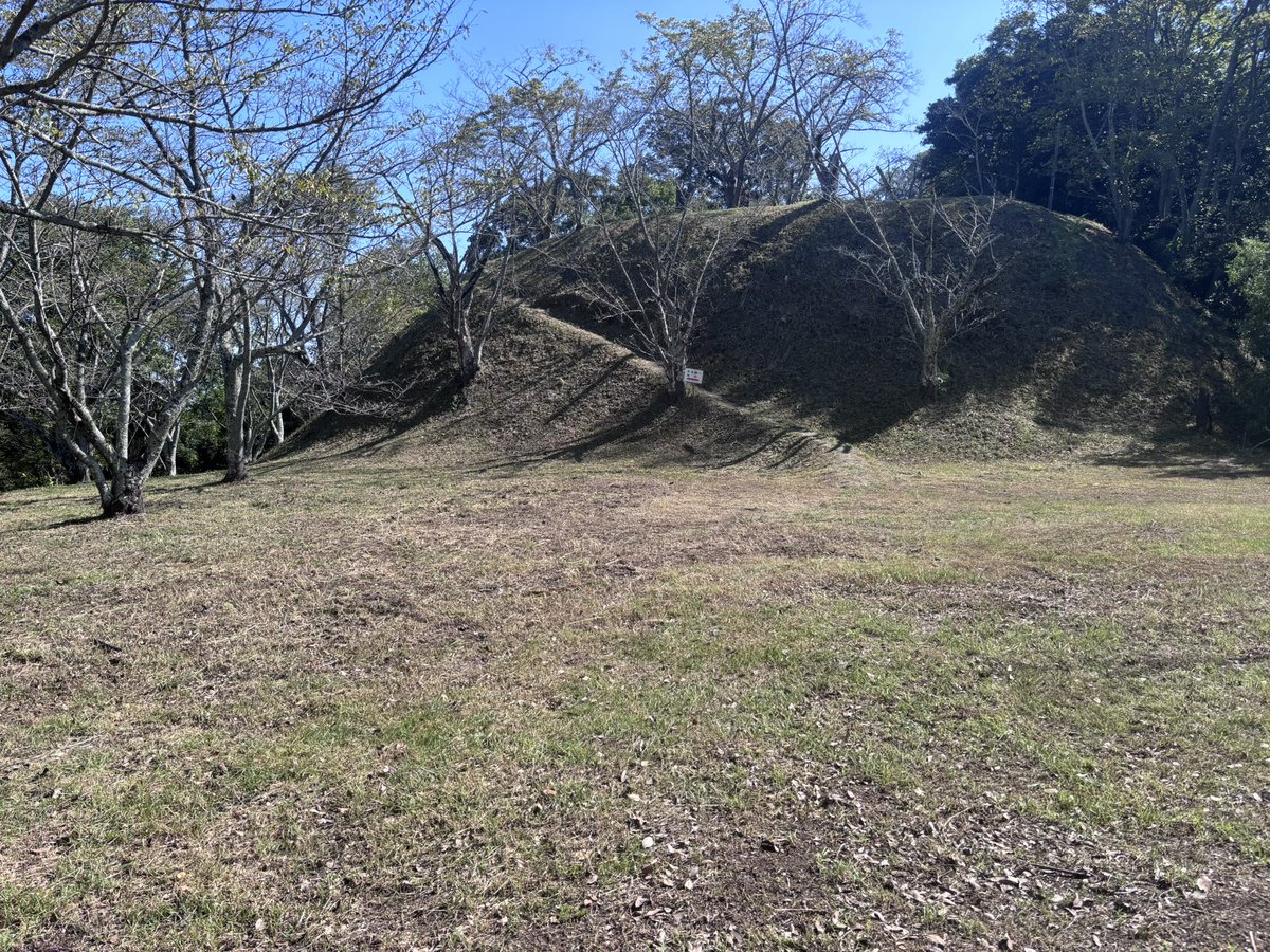 SiloVine's tweet photo. 備後・神辺城なう

元は山名の城で後に毛利と婚縁となった杉原氏が入った。石垣の城だったが、福山城築城の際に持ち去られたと伝わる。
段郭と石垣の一部、堀切が残る。

堀切(毛抜堀)、主郭への段郭
主郭下の残存石垣 https://t.co/KRDD2XB6u4