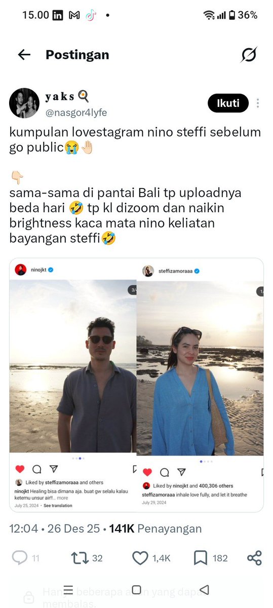 Youknowmeguyss's tweet photo. @aletheiajina @itszweedy Tadi nemu ini wkwkwk mereka sering liburan bareng pertengahan 2024🤣. Indahnyaaaa https://t.co/a9y9Xoryly