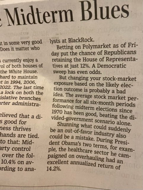 WTLocke's tweet photo. This will be the first election when #predictivemarket platform odds, promoted incessantly on legacy media, cable + social, could have a severe #chillingeffect on voter turnout in state after state @KalshiPolitics @Polymarket @IBKR #PredictIt #WantaBet? https://t.co/00gEEPwHxm