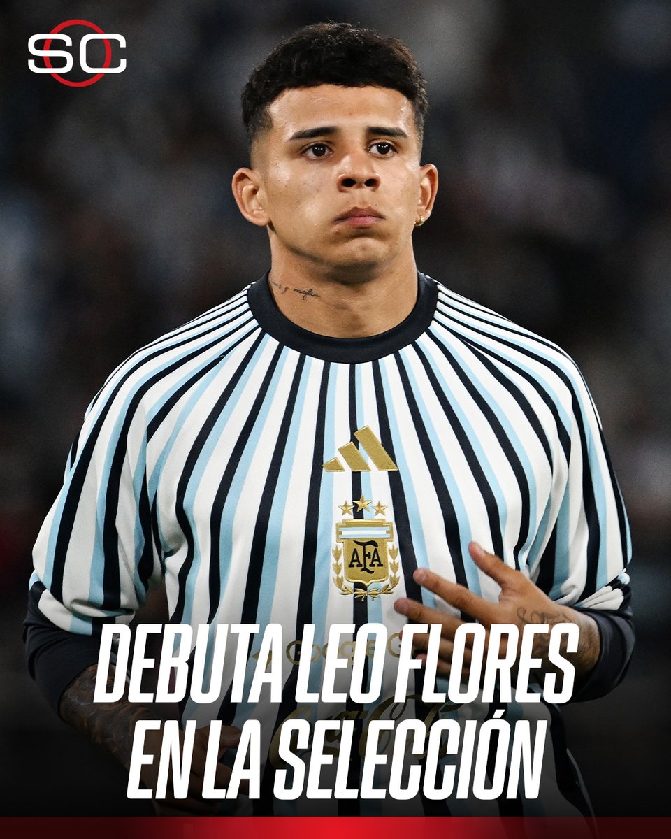 SC_ESPN's tweet photo. ⭐🇦🇷 ¡DEBUTA EL PIBE FLORES EN LA SELECCIÓN ARGENTINA VS. BOLIVIA! https://t.co/aNxtSB8YJi