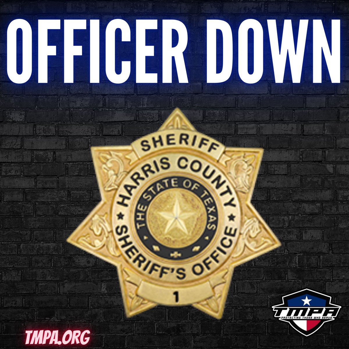 TMPALegislative's tweet photo. 💙OFFICER DOWN💙

A Harris County Sheriff's Office deputy has been SHOT in the line of duty in East Harris County.

According to preliminary information from HCSO, the deputy sustained a gunshot wound in the 1100 block of Bayou near the East Freeway. The deputy’s condition is unknown at this time.

A possible suspect reportedly fled the scene in a patrol vehicle.

🙏 Please keep this deputy, their family, and every law enforcement officer involved in the search in your prayers tonight.

#OfficerDown #HCSO #HarrisCounty #TMPA
