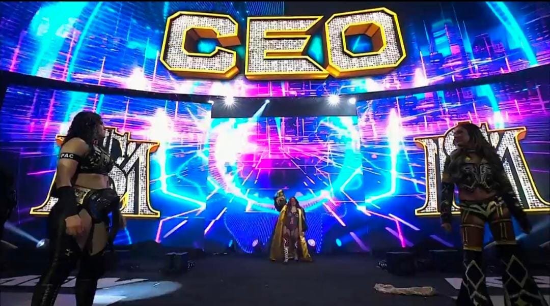 SKWrestling_'s tweet photo. Persephone, Britt Baker, and Mercedes Moné 🔥
#AEWDynamite https://t.co/QurB73U8qT