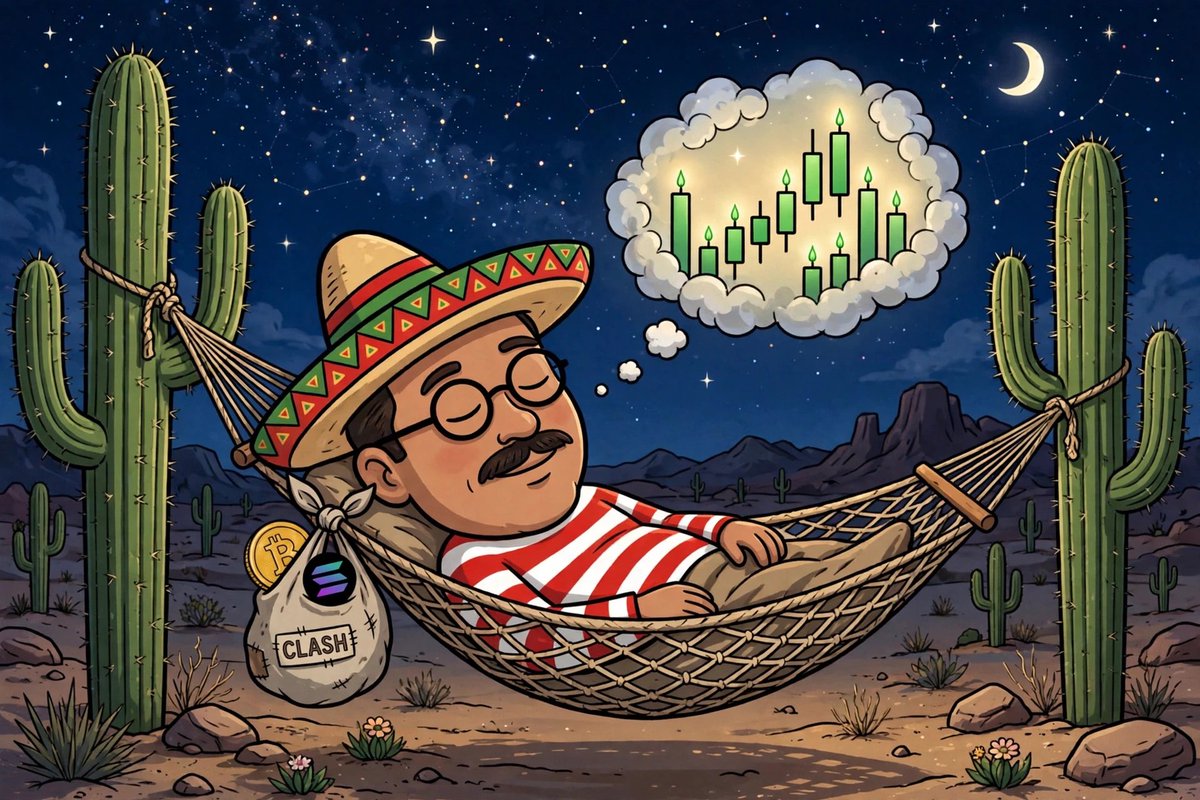 jorge_token's tweet photo. 🌙 GN TACO GANG 🌙

$JORGE is clocking out. Sombrero off, belly full of tacos and cervezas, dreams full of green candles.

Rest up. Tomorrow we feast again!🫡

Drop a 🌮 or 💤 below 👇🏾 https://t.co/i8VThorgmr