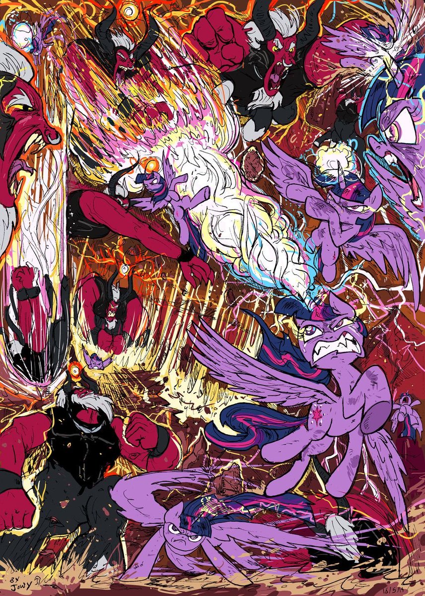 zydek7330's tweet photo. Parece panel de una batalla de un manga a color https://t.co/7h4I4VpmB0