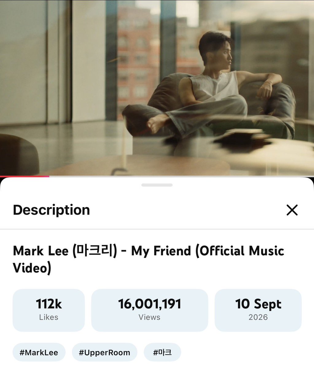mkhcnn's tweet photo. “My Friend” has officially surpassed 16M views ‼️👏🏻🙌🏻

Let’s keep going and keep the love going for #MARK #마크 🤍🪽

🔗 https://t.co/5tORBqR5D8

#MarkLee #마크리 #MyFriend_MarkLee #MyFriend_Streaming https://t.co/PeLqCx7SXb