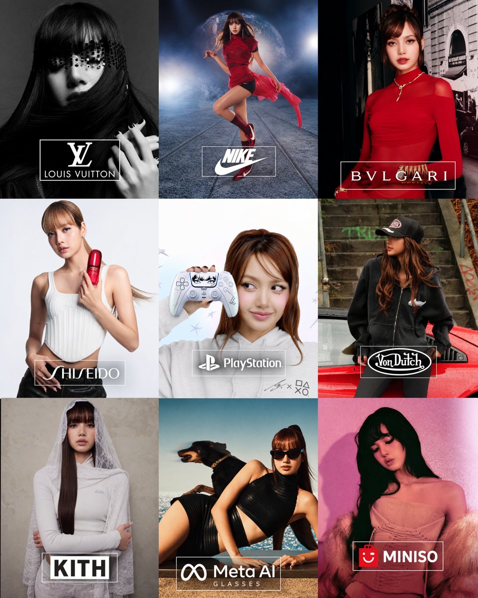 manobanMonster's tweet photo. LISA Active Brand Deals Ambassadorships &amp; Collaborations (2026) 

She's one of the most in-demand celebrities in the industry right now landing some of the biggest and most expensive deals🔥 https://t.co/K3FS7seajW