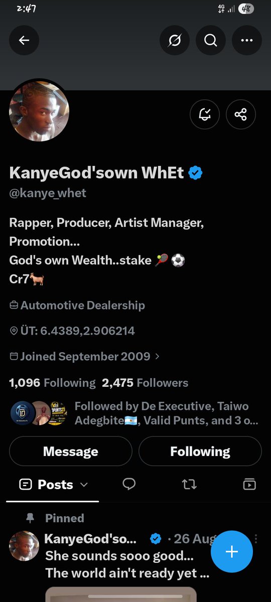 Ireyemi1998's tweet photo. @Grandaudit95 @kanye_whet Done 

8106523435
Opay 
Usman ireyemi hassan https://t.co/d3WWXf9twe