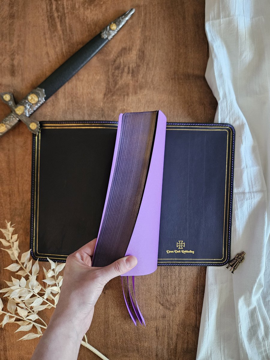 Deusvultrebinds's tweet photo. π¨For Sale
βEsv Creeds and Confessions Bible Rebind in
Badalassi Carlo Pebbled- Black π
with Nappa Lamb in dark purple π
$475
#bible #ChristianLiving #biblerebind #DeusVult https://t.co/8lOr70ATXN