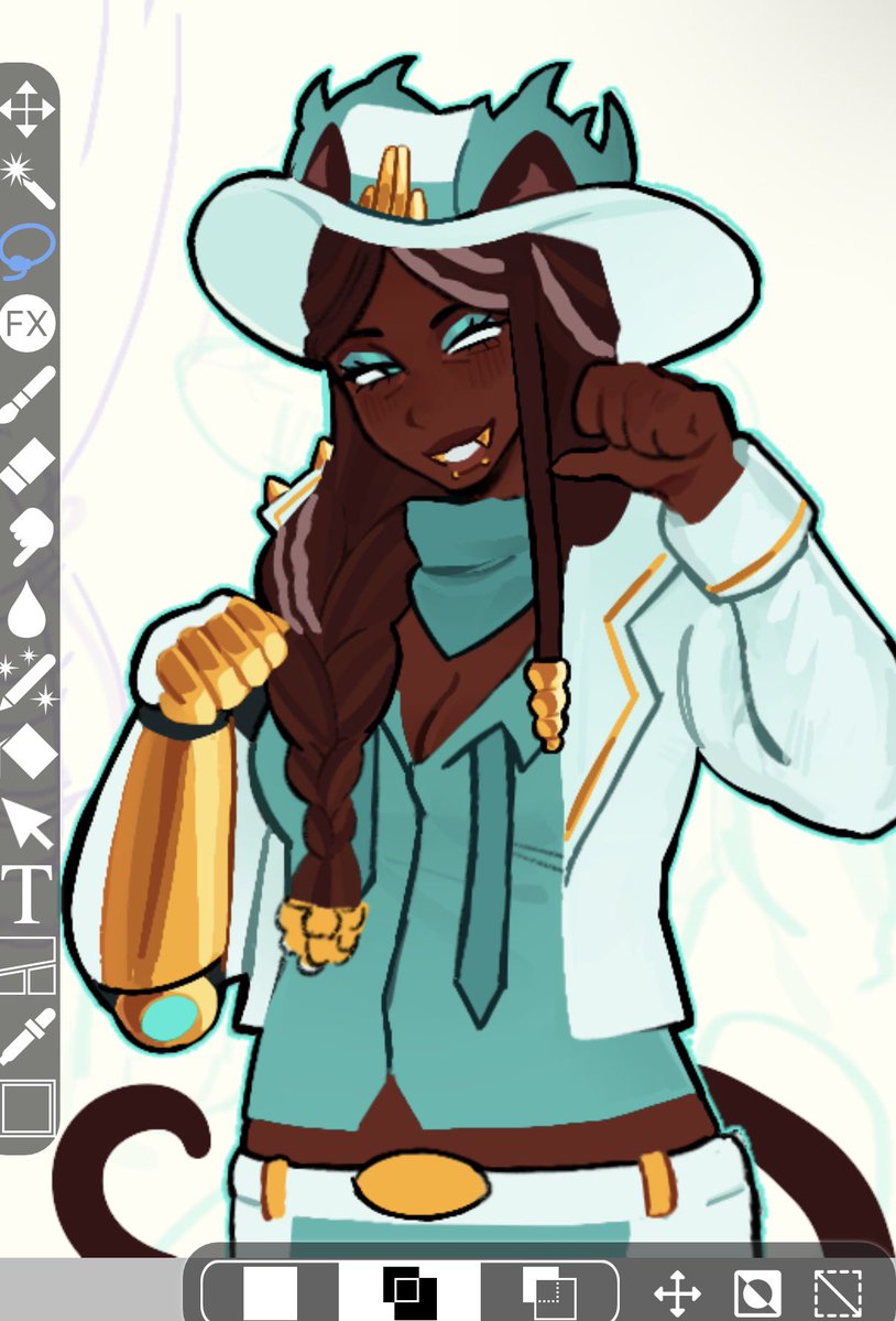 staryyiris's tweet photo. Meow meow scythe wip https://t.co/rxyj13aLyp