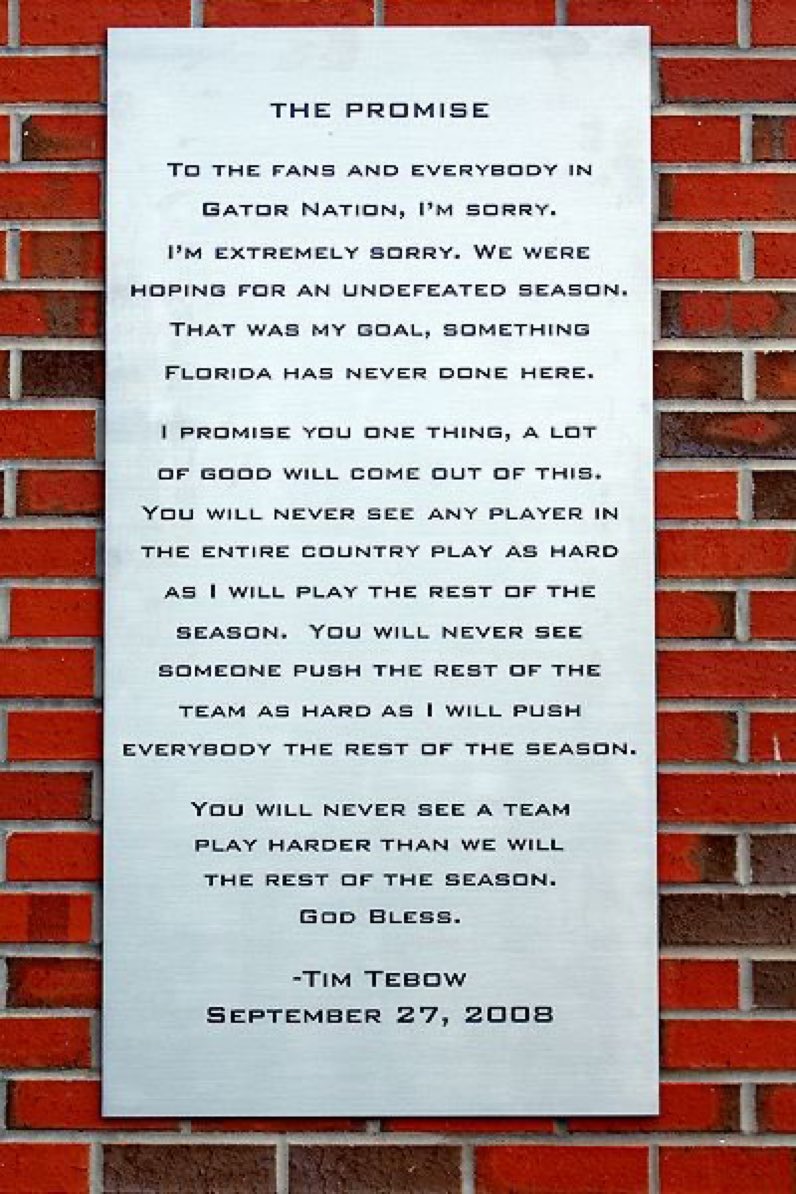 CFBKings's tweet photo. 2008 College Football: a Week 5 loss meant so much that a QB publicly apologized while in tears and his postgame speech is eventually engraved on a plaque on the outside of their stadium.

24-team CFP College Football: you can literally lose 4 times and it doesn’t matter. https://t.co/kLUz1uRtvC