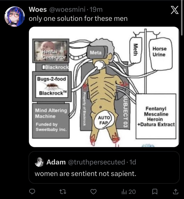 truthpersecuted's tweet photo. today i had my first misandrist quote me to cry 😆🏆 she blocked me immediately too https://t.co/HOMV2iqPT3