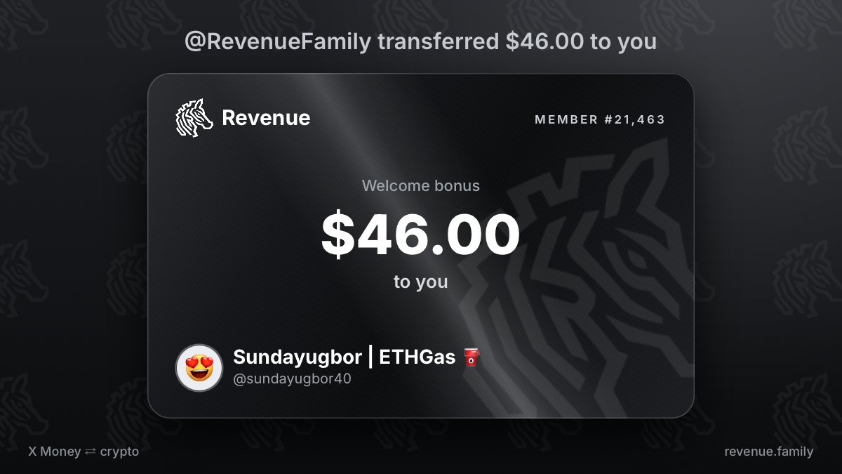 sundayugbor40's tweet photo. @RevenueFamily Showing $46.00 from @RevenueFamily https://t.co/EuRhCgckq3