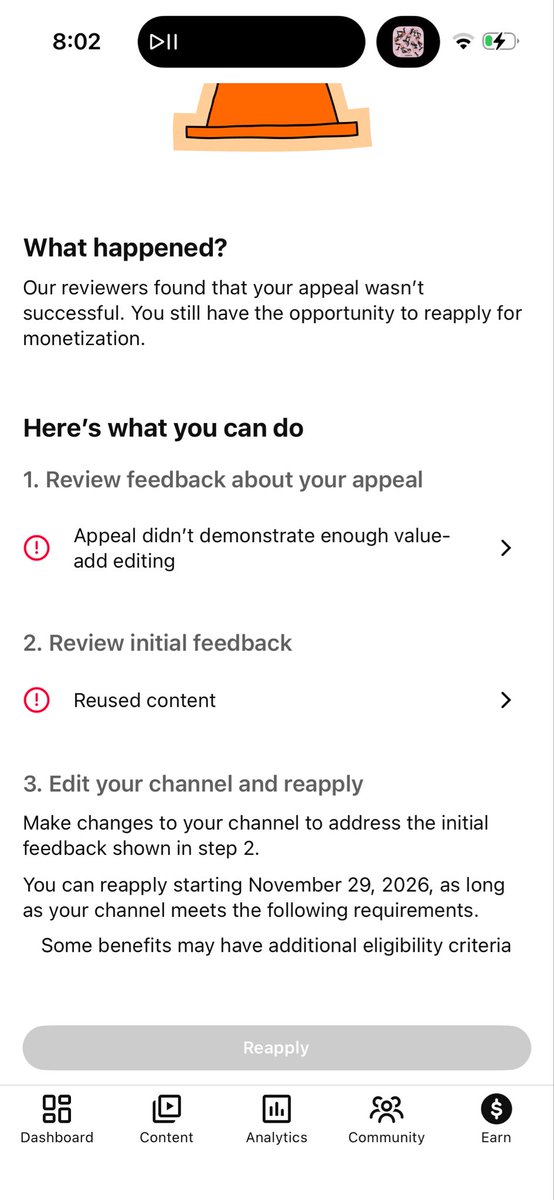 JayReavardo's tweet photo. Hi @TeamYouTube, could you please take another look at my YPP reused-content rejection? My channel is The Jay Revardo Show (@thejayrevardoshow). I appear on camera and provide original commentary throughout my videos. Could this be escalated for a manual review? https://t.co/OGAGauKvIS