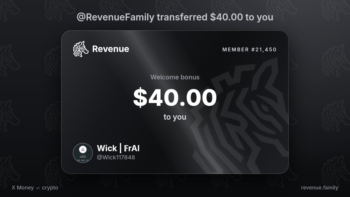 Wick117848's tweet photo. Quietly received $40.00 from @RevenueFamily https://t.co/VJywNUo6dl