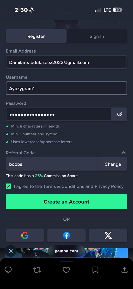 Ayozygram's tweet photo. @boobsonkick @gamba Thank you so much @boobsonkick 

A win here would be much appreciated as I am down so bad 

Under your code on gamba with proof below 

Username is Ayozygram1 https://t.co/ioLX6DbWKc