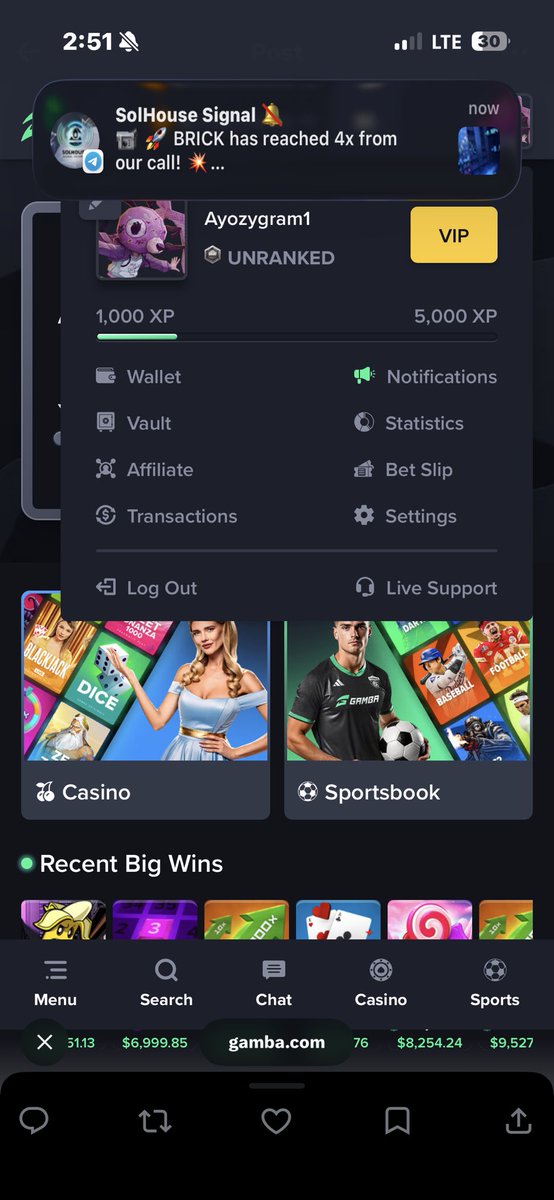 Ayozygram's tweet photo. @boobsonkick @gamba Thank you so much @boobsonkick 

A win here would be much appreciated as I am down so bad 

Under your code on gamba with proof below 

Username is Ayozygram1 https://t.co/ioLX6DbWKc
