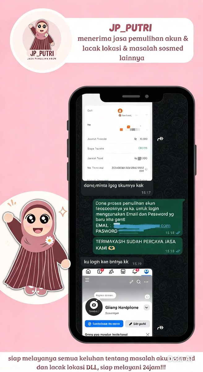 knidv's tweet photo. JASA PEMULIHAN AKUN/DELETE AKUN, BERGARANSI RESMI GUYSS

KENDALA
🫯PULIHKAN CHT WA LAMA
🫯JASA SADAP WA/IG
🫯LUPA PASWORD &amp; LUPA DATA2
🫯JASA HAPUS AKUN ALL SOSMED
🫯JASA PULIHKAN AKUN ALL GAME
🫯GOGGLE ,GMAIL,IG,TWITER, FB,TIKTOK,DLL
#zonauang 
Fast respon WA di bio ya 🤗 https://t.co/4PRXQdGqiB