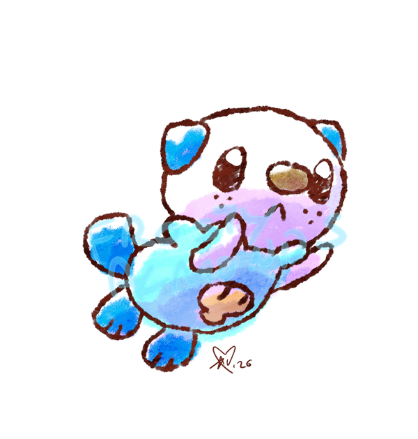FrostyAlmonds's tweet photo. (Almost) Daily Oshawott 1337. If I was paying more attention to the numbers this would have been musch more leet today, alas. https://t.co/vBEecii8Sd