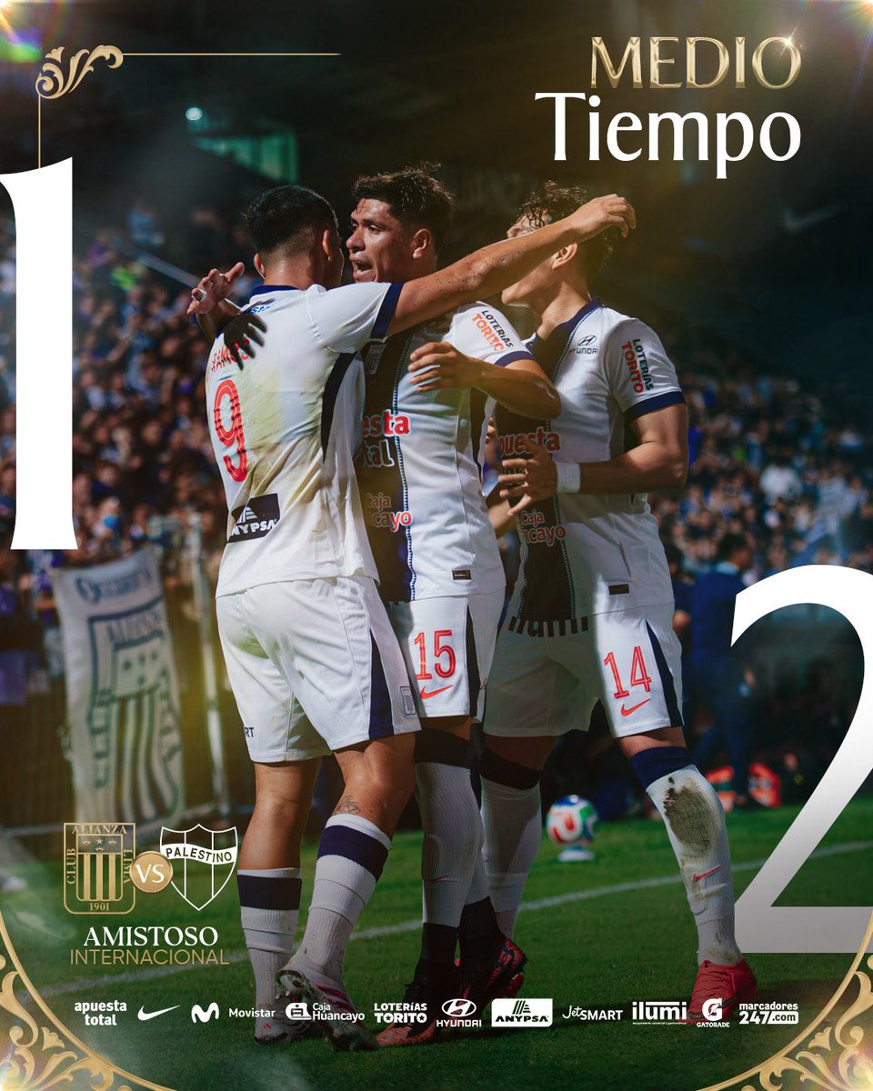 ClubALoficial's tweet photo. ⚪️ 𝐄𝐍𝐓𝐑𝐄𝐓𝐈𝐄𝐌𝐏𝐎 🔵

⚽️: Amistoso internacional. 

@ClubALoficial 1-2 @CDPalestinoSADP 

#AlianzaLima
#ArribaAlianza https://t.co/Gwjj85nk8v