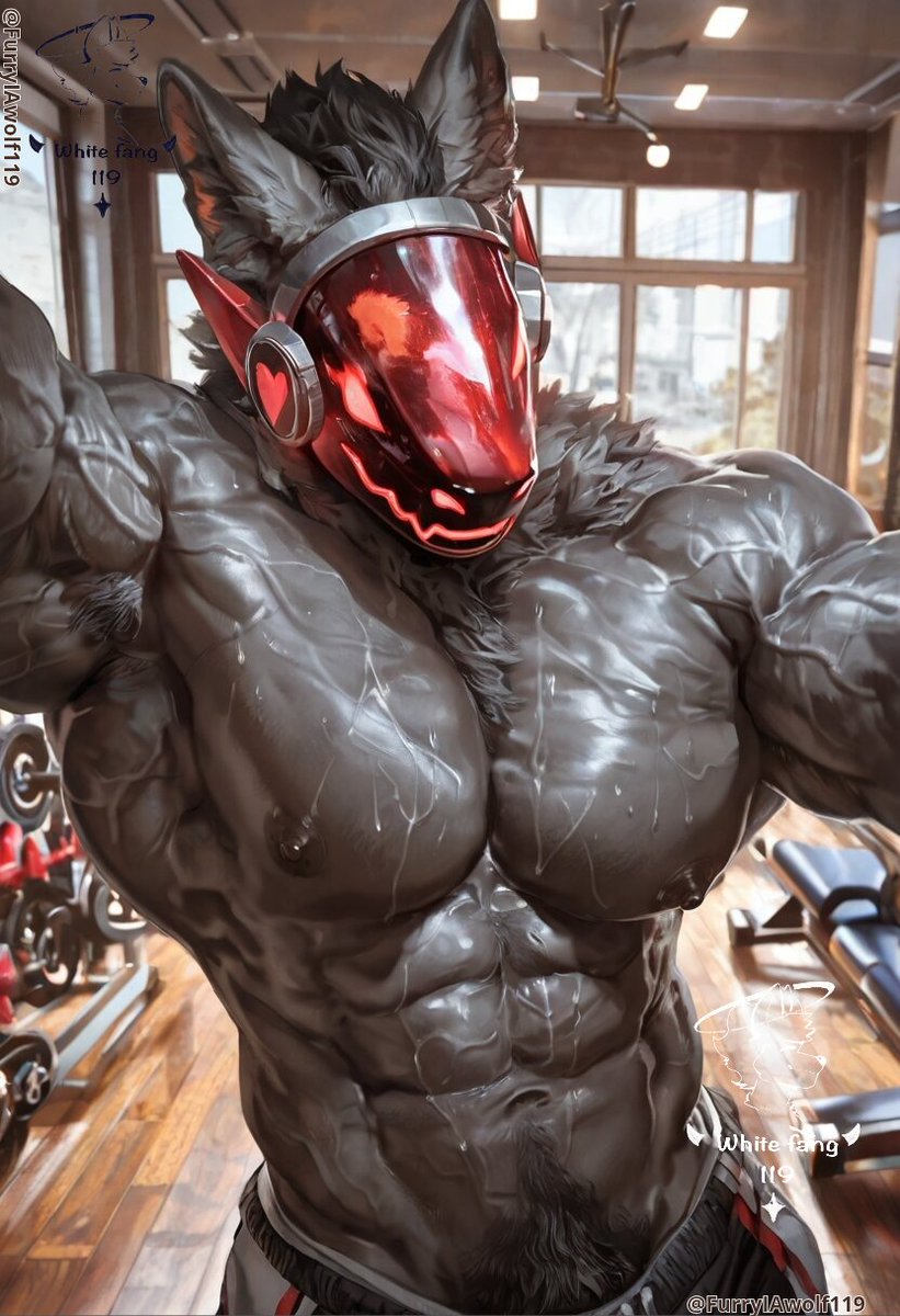 FurryIAwolf119's tweet photo. What do you think of my muscles?
#furry #aiart #furryart #furryai #iafurry https://t.co/HsuK3lEZQw