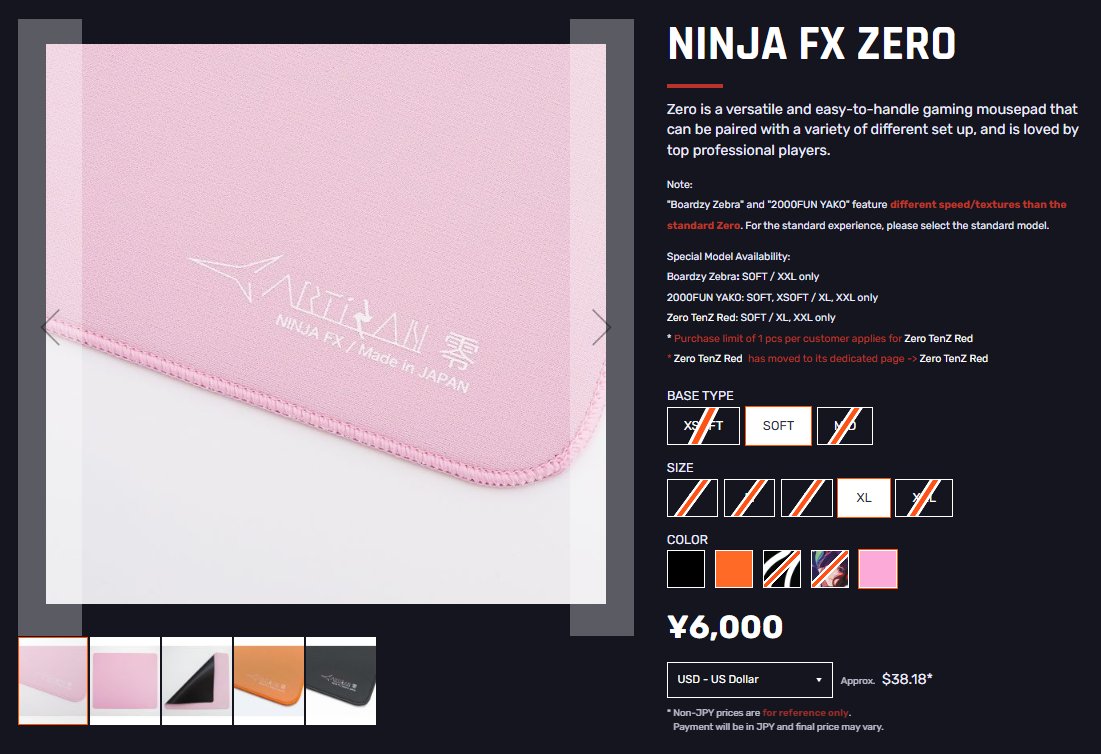 uNleashed_jp's tweet photo. 🌸 ARTISAN NINJA FX Zero & Type-99 Sakura color way has gone live! 

The new colorway "Sakura" - Cherry blossom pink is available now at https://t.co/eKqCc5Ddrc.

🌎 ARTISAN Global Webstore

NINJA FX ZERO / SOFT XL only 
https://t.co/IBXDxDqpJV 

NINJA FX Type-99 / SOFT, XSOFT & L, XL, XXL only
https://t.co/KvQCpGnJRa 

Please note that only SOFT and XSOFT base options and limited sizes are available at launch. The Sakura colorway for Zero and Type-99 will also be available in all base types and in L, XL, and XXL once they arrive at our warehouse.

This is not a limited release. They will be restocked regularly (roughly every 5 weeks) for the foreseeable future.

They will also be available through our resellers, although it may take a few months.

🌸新色「桜」のゼロ & 99式をhttps://t.co/fdcZRhj2TOにてリリースしました。

🇯🇵 ARTISAN 公式Webストア

NINJA FX ゼロ ※ SOFT XL のみ
https://t.co/VJT7VVcJby

NINJA FX Type-99 ※ SOFT, XSOFT L, XL, XXL のみ
, Xhttps://artisan-jp.com/jp/fx-type99

今回のリリースはSOFT, XSOFTベースのみで、サイズも限られています。桜色はゼロ、99式ともに全てのベースタイプ、L以上のサイズに展開予定です。商品が到着次第、順次販売を開始します。

桜色は数量限定商品ではありません。当面の間は、他の現行製品と同様に5週間程度で在庫補充を行います。

リセラー各社様でもお取り扱いいただく予定ですが、販売開始まで数カ月ほどお時間をいただきます。