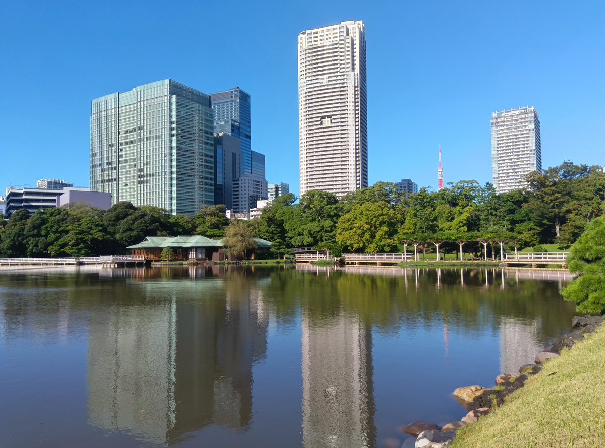 HamarikyuGarden's tweet photo. 本日10月1日は #都民の日 どなた様も無料で入園いただけます。久しぶりの青空！ぜひ、#浜離宮 にお越しください。 https://t.co/PyqOsYkIqS