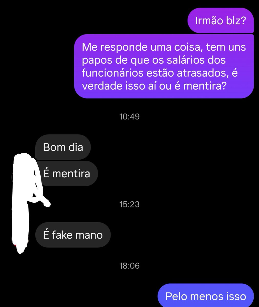 Spfcsinceridade's tweet photo. Eu conversei com um FUNCIONÁRIO de dentro do São Paulo.

Perguntei se era verdade que os salários dos demais funcionários também estavam atrasados, pois muita gente me perguntou isso recentemente.

Ele me disse que é mentira isso.

Só os jogadores mesmo então https://t.co/eA3bGTHKxp