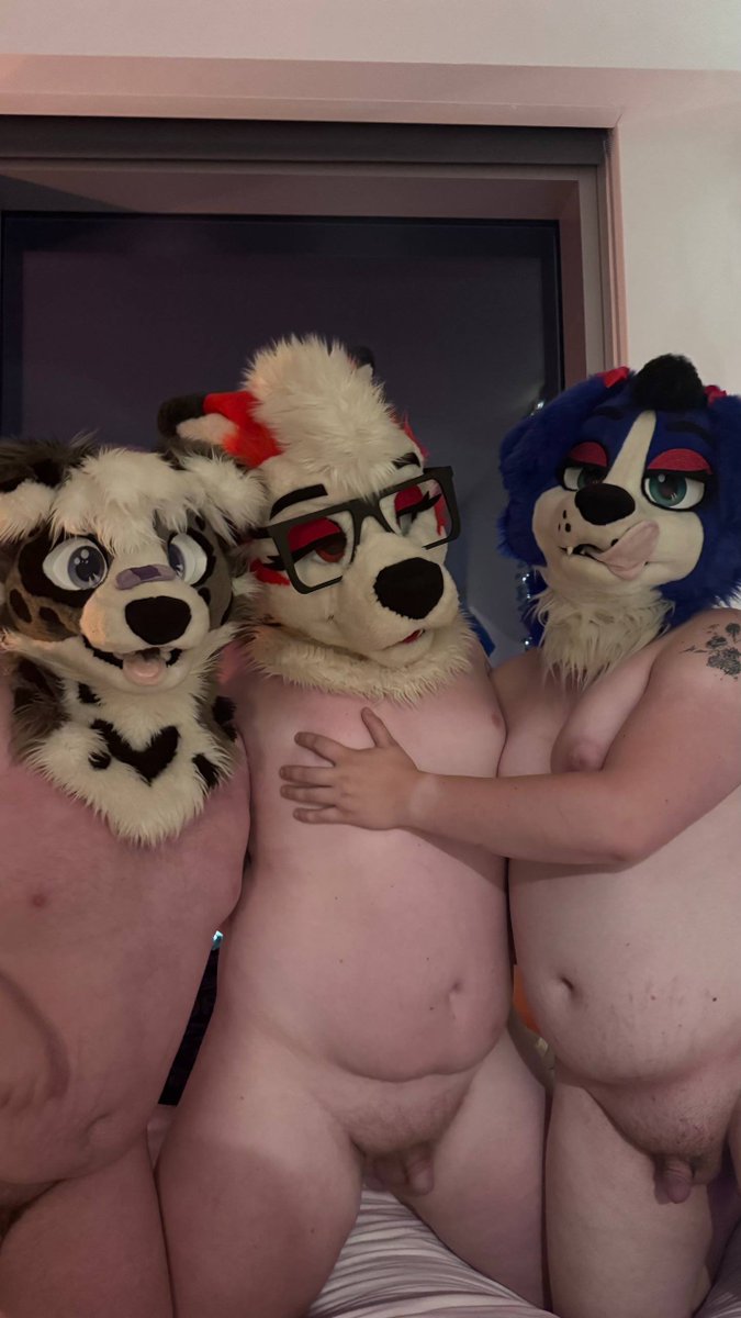 rivalsAD's tweet photo. i was a good puppy tonight 💦🥵

 @enzycollie &amp; @KnottyBeag gave me a few loads 💜💙
#murrsuit #gay #yiff #furrynsfw https://t.co/447MZryFK3