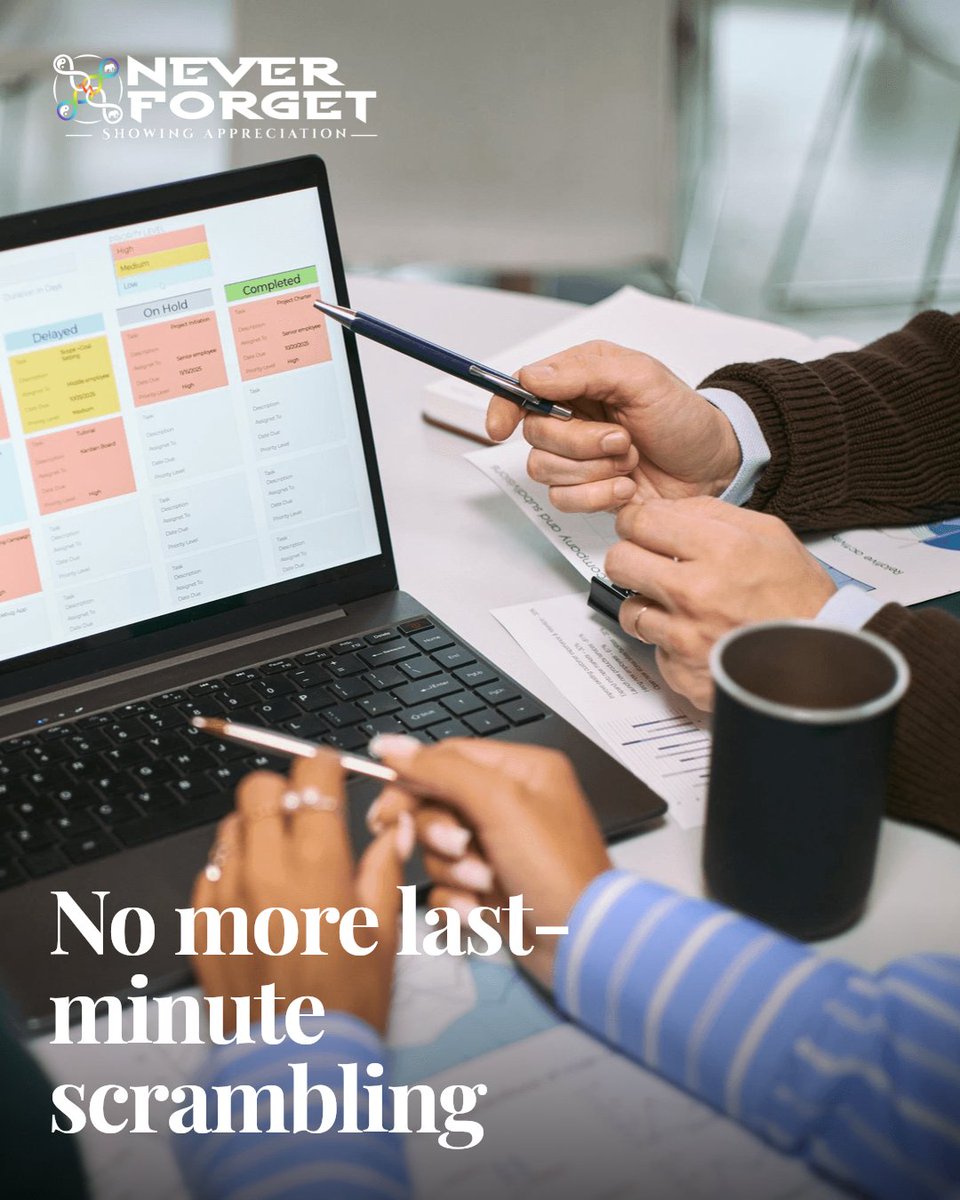 Raymond22816940's tweet photo. Keep dates, preferences, and gifts in one place. Set reminders early. Less scrambling, more thoughtful moments. #EmployeeAppreciation #Corporategifting #COMPANYCULTURE #ClientAppreciation #EmployeeRetention https://t.co/8c40csSB5p