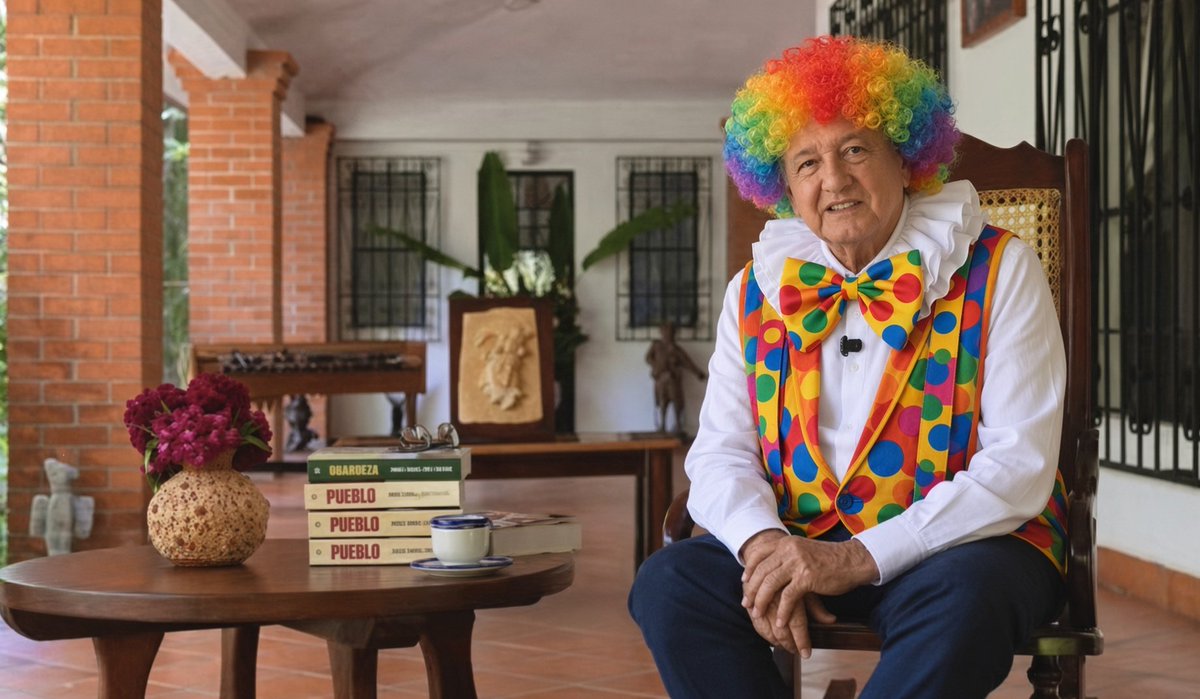 PFifiona's tweet photo. Y justo ahora que Morena es un circo, salió este payaso de su escondite... 🤡 https://t.co/VIRPB27vLx
