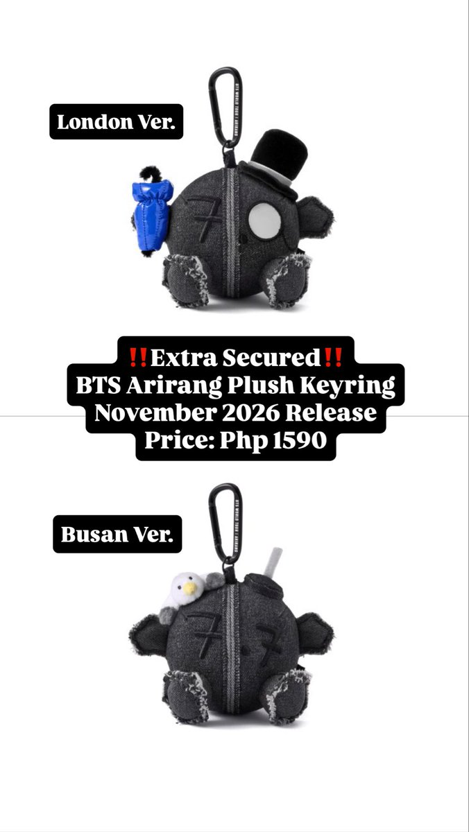 cookyshopph's tweet photo. WTS LFB

BTS Arirang World Tour Official Merch

•Zip-up Hoodie - Europe - Medium
•Plush Keyring - London Ver. https://t.co/sKmpLbtQn6