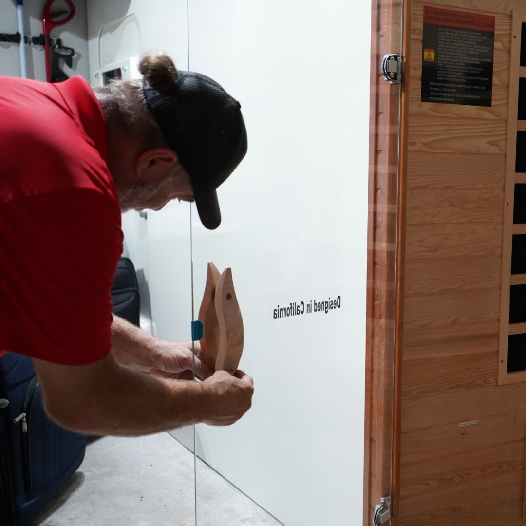 MrHandymanRich's tweet photo. The relaxing part comes after the assembly. 😅🔨 Our team helped put this home sauna together with the careful workmanship specialty projects deserve. Richmond homeowners, what project is still waiting on your list? #RichmondVA #MrHandyman https://t.co/VoEhLcj27m