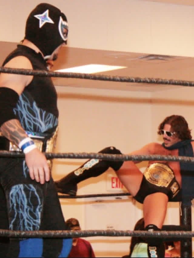 JoeyRyanOnline's tweet photo. It feels like I wrestled SoCal Crazy at least once a year from 2007 to 2017. It felt like we went to Angels vs. Padres games every season too. He regularly checked in on me no matter where either of us was in life. RIP Nestor. https://t.co/wGjYL0BvdG