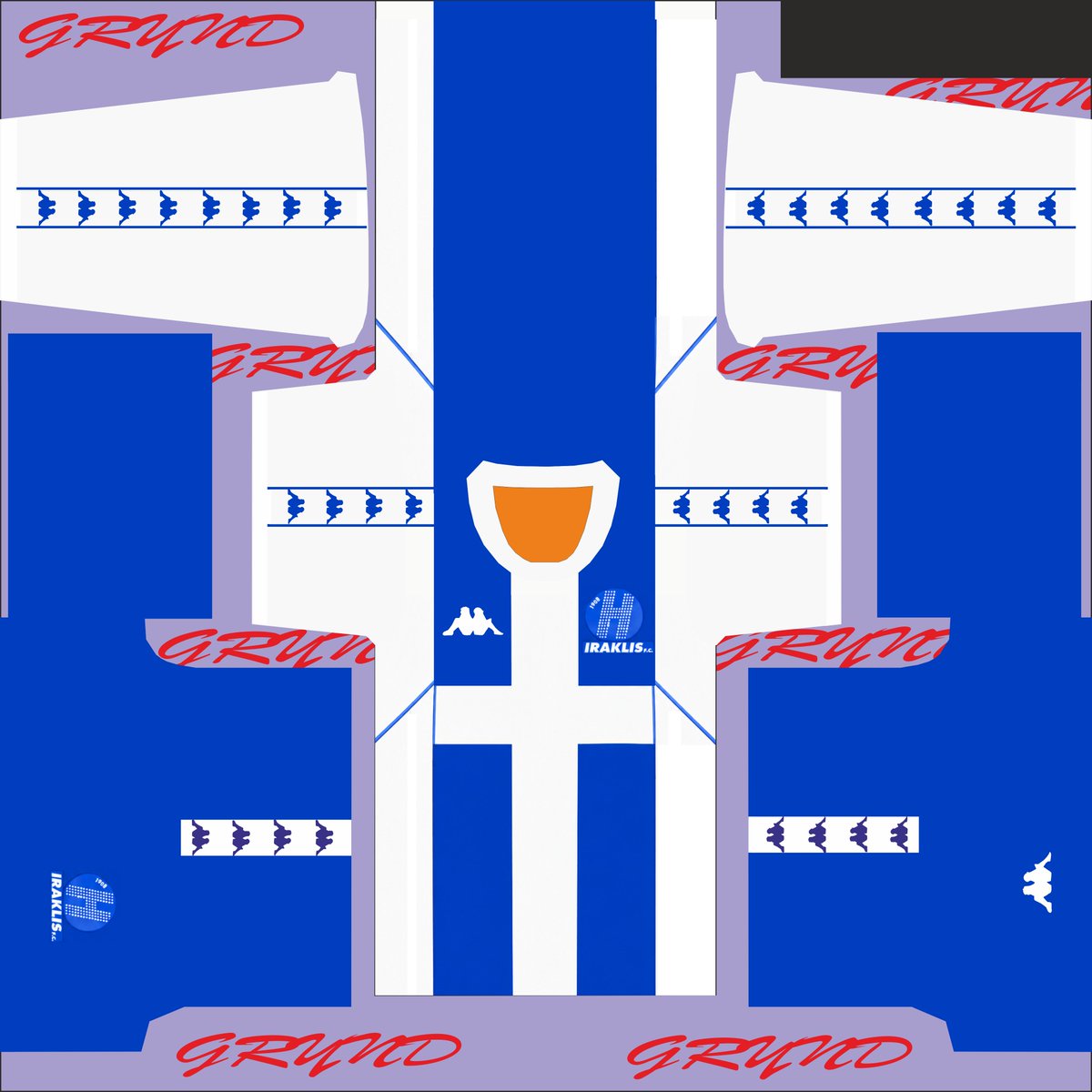 panosonce's tweet photo. Iraklis Thessaloniki 2000-2001 (Uefa Cup kit) for PES ⚽️ 4096x4096 HD*  
#PES2021 #eFootball #IraklisFC #PESKits https://t.co/VDlwP3u6cV
