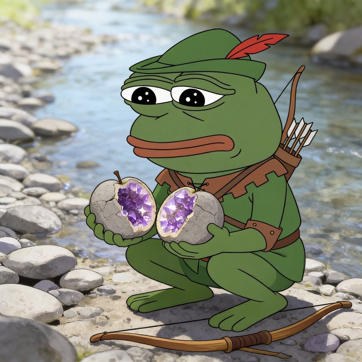 RobinPepeCoin's tweet photo. Rule of the creek: the dull ones are worth opening. https://t.co/KocoMA7ARW